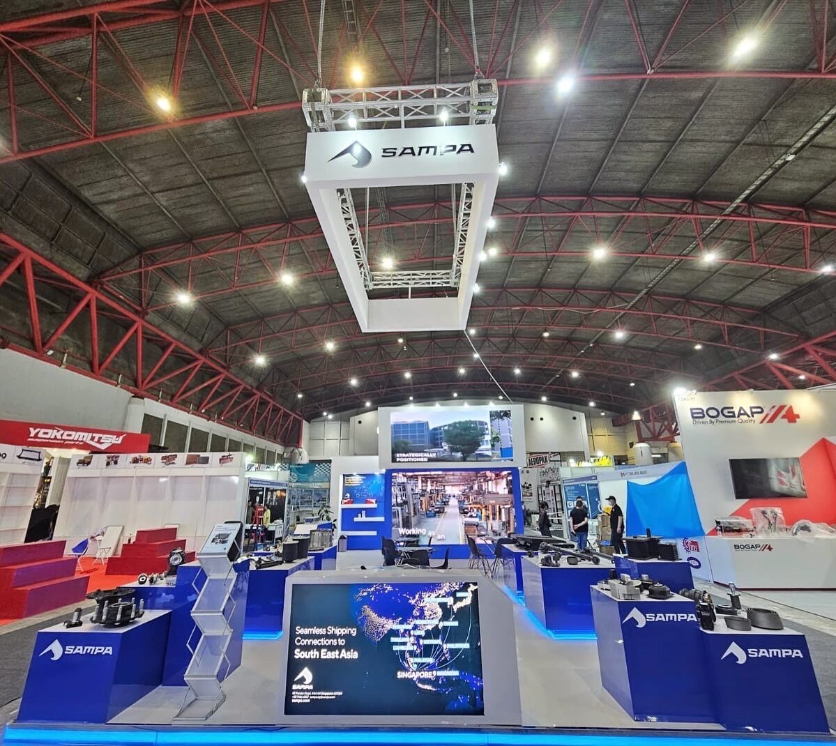 Dikey Design exhibition stand project view 38