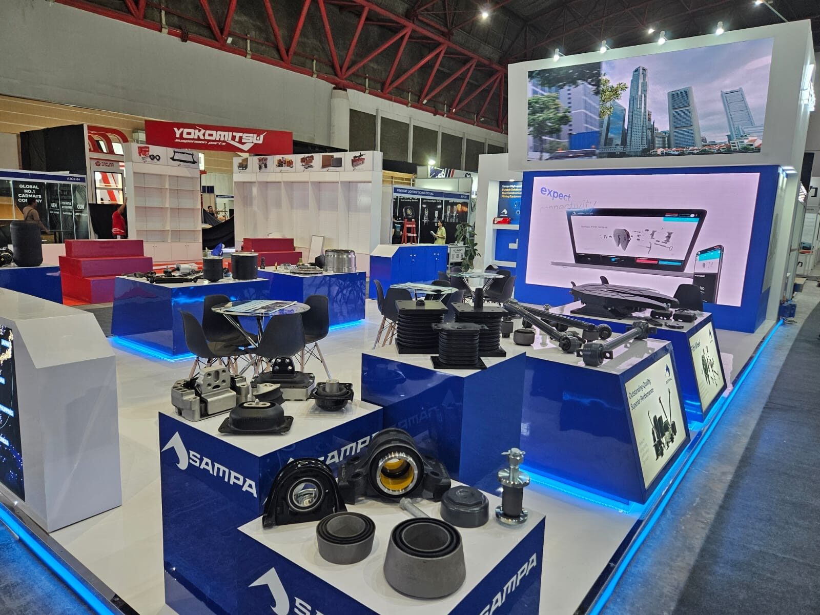 Dikey Design exhibition stand project view 136